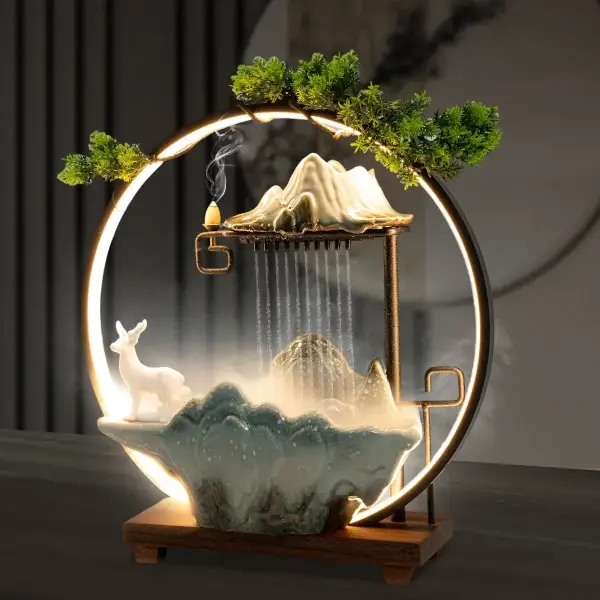 Tabletop Fountain with LED Lights
