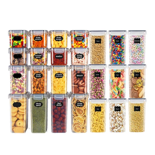 48pcs, Sealed food storage containers with LIDS