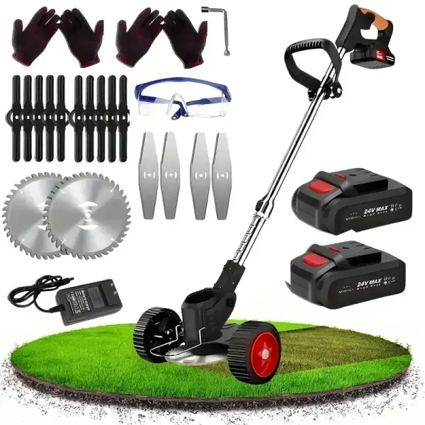 Cordless Lawn Trimmer, Weed Wacker, Lawn Mower, Grass Edger